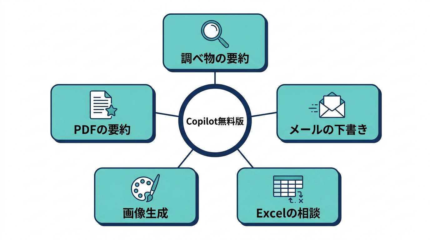 Copilot無料版でできること5つ