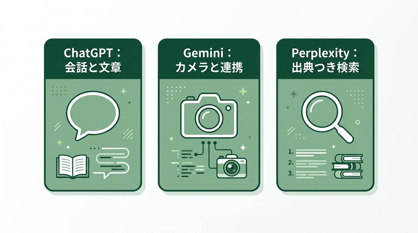 スマホに入れたい無料AIアプリ3つ