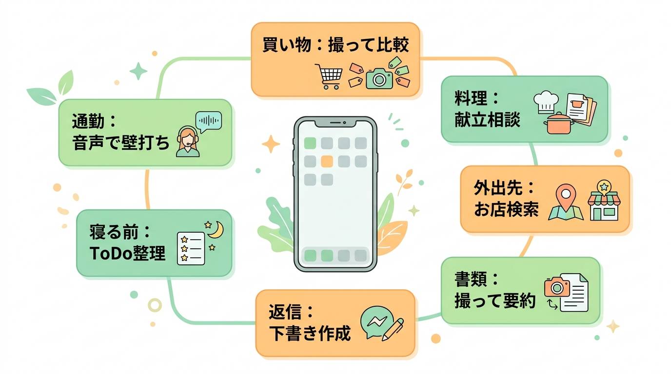 シーン別スマホAI活用マップ
