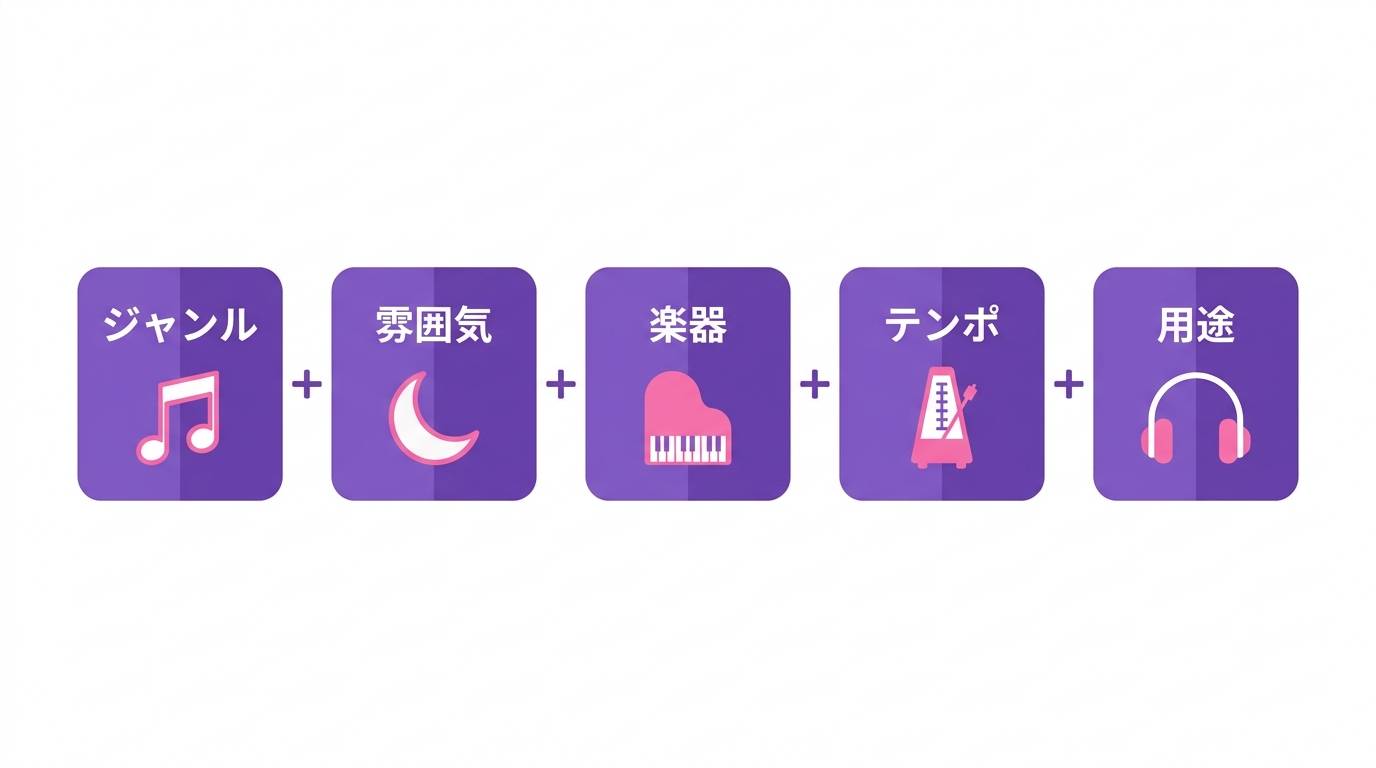Sunoプロンプトの組み立て方